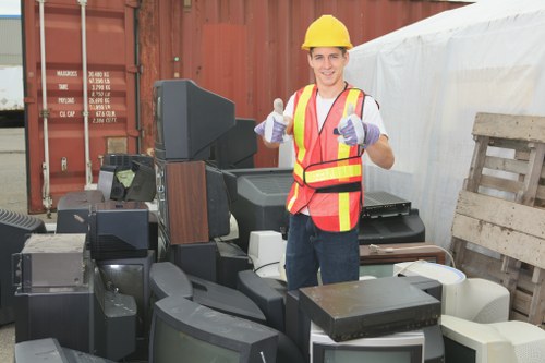 Satisfied homeowner after garage clearance